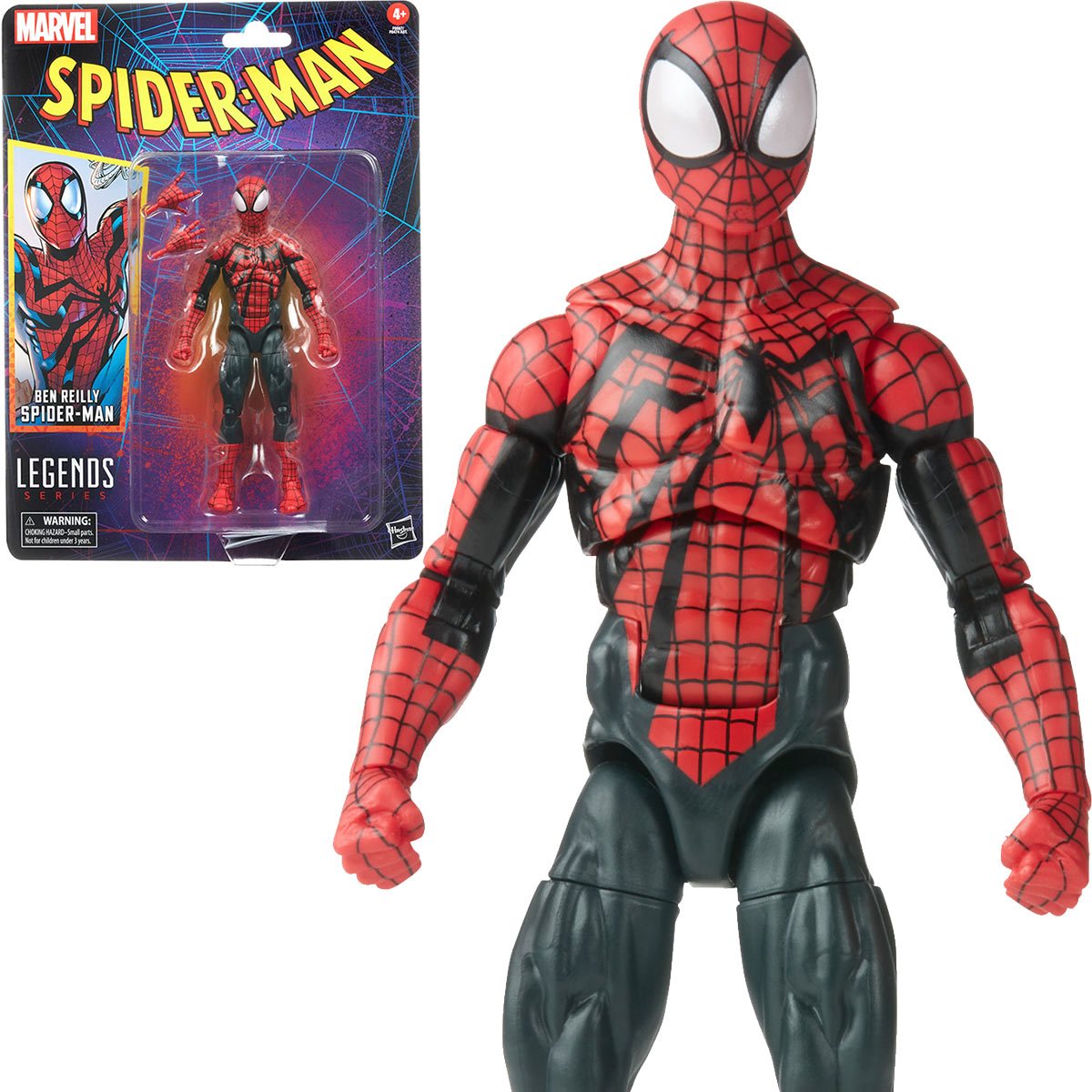 Spider-Man Retro Marvel Legends Ben Reilly Spider-Man Hasbro